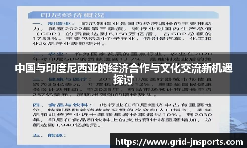 中国与印度尼西亚的经济合作与文化交流新机遇探讨